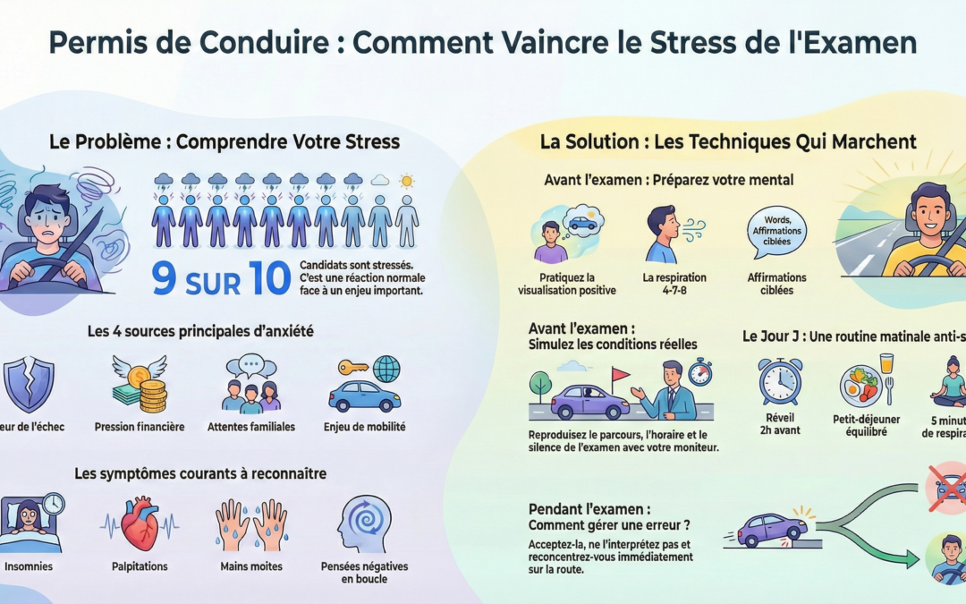 Comment Gérer le Stress de l&rsquo;Examen de Conduite : Guide Complet